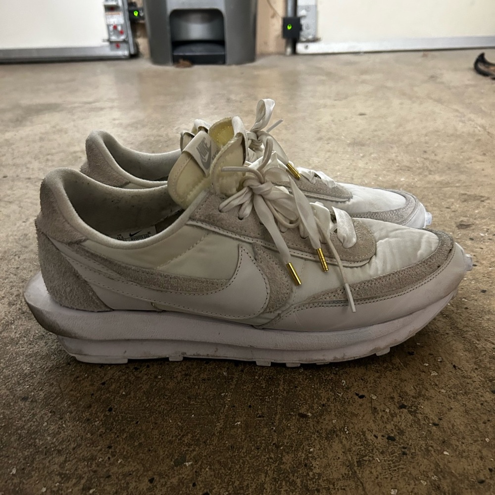 Sacai x LDWaffle White Nylon